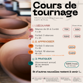 Cours de tournage